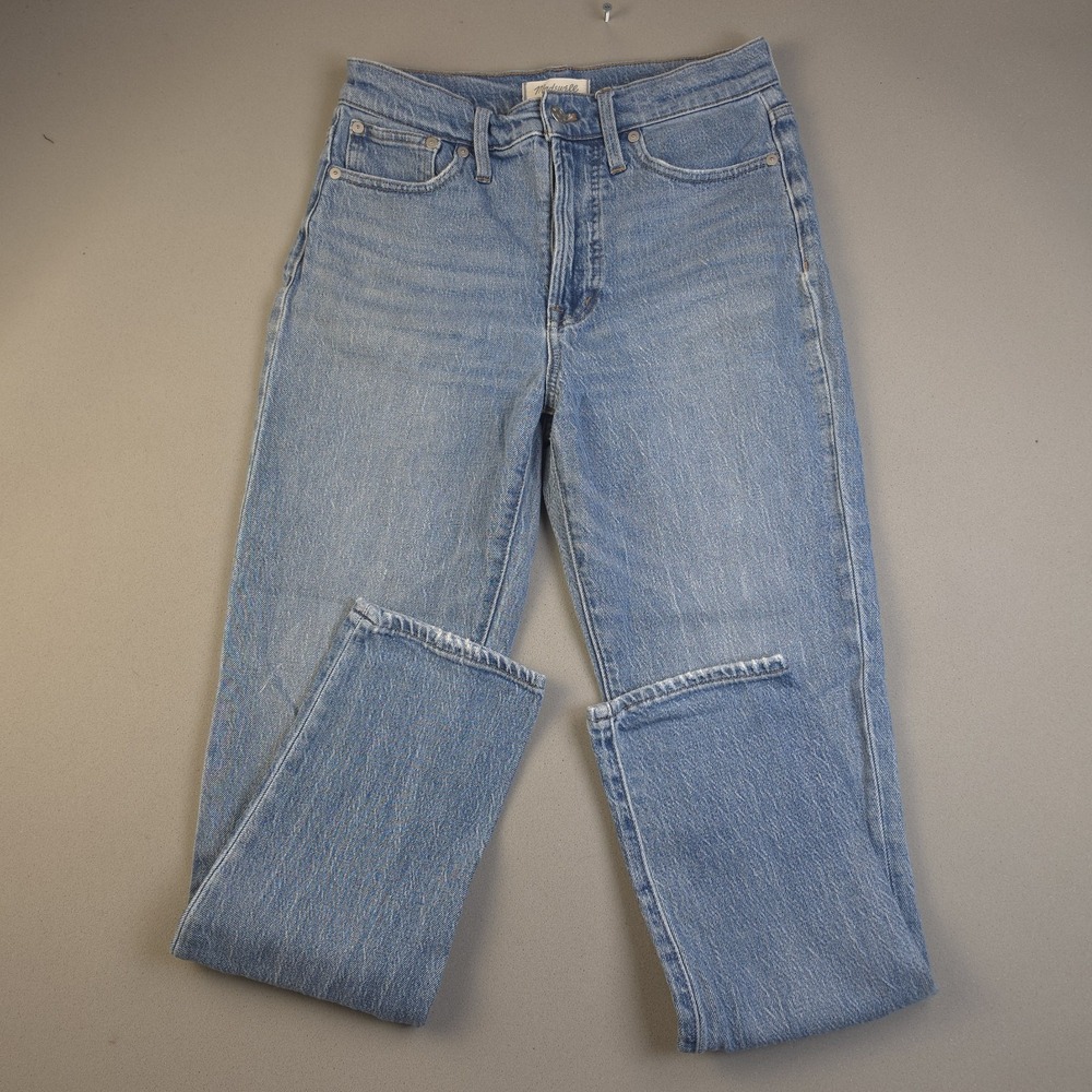 Madewell Perfect Vintage Jean Women's 26 Tall High Rise Light Wash Tapered Denim